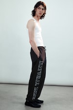 Black - Mechatok Embroidered Sweatpants - 2