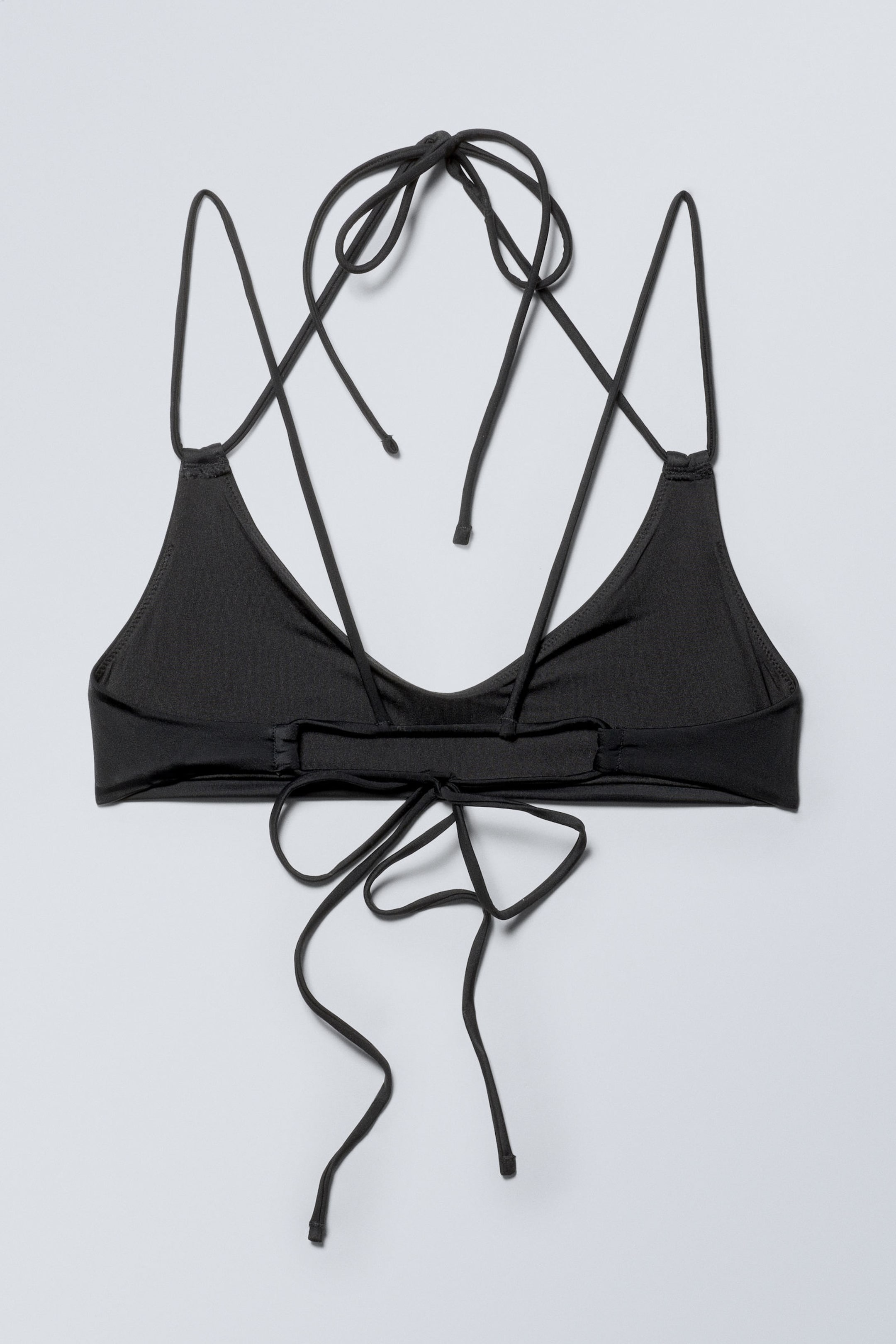 Black - Strappy Bikini Top - 4