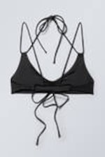 Black - Strappy Bikini Top - 4