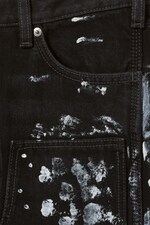 Schwarz/Weiße Farbspritzer - Carpenter-Jeans Klean mit regulärer Passform - 1