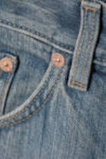 Trove Blue - Medium Blue - Astro Loose Baggy Leg Jeans - 1