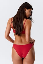 Bright Red - Scoop Bikini Bottoms - 2