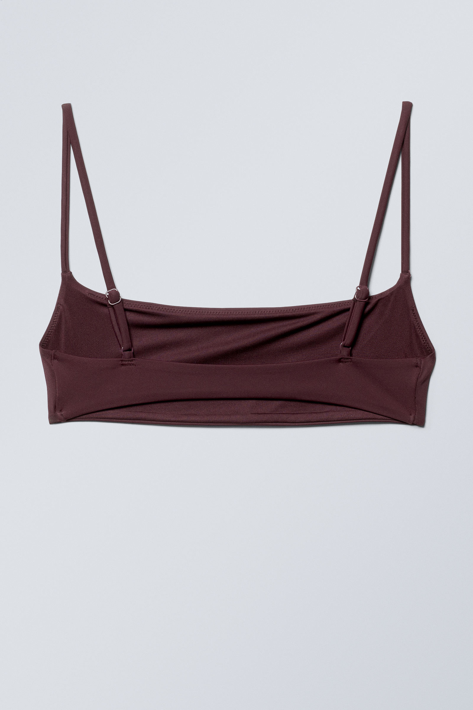 scoop neck bikini top - Dark Maroon | Weekday WW