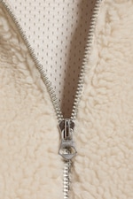 Beige - Ledig pilejacka med dragkedja - 6