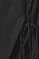 Schwarz - Asymmetrisches Top mit eckigem Ausschnitt - 1