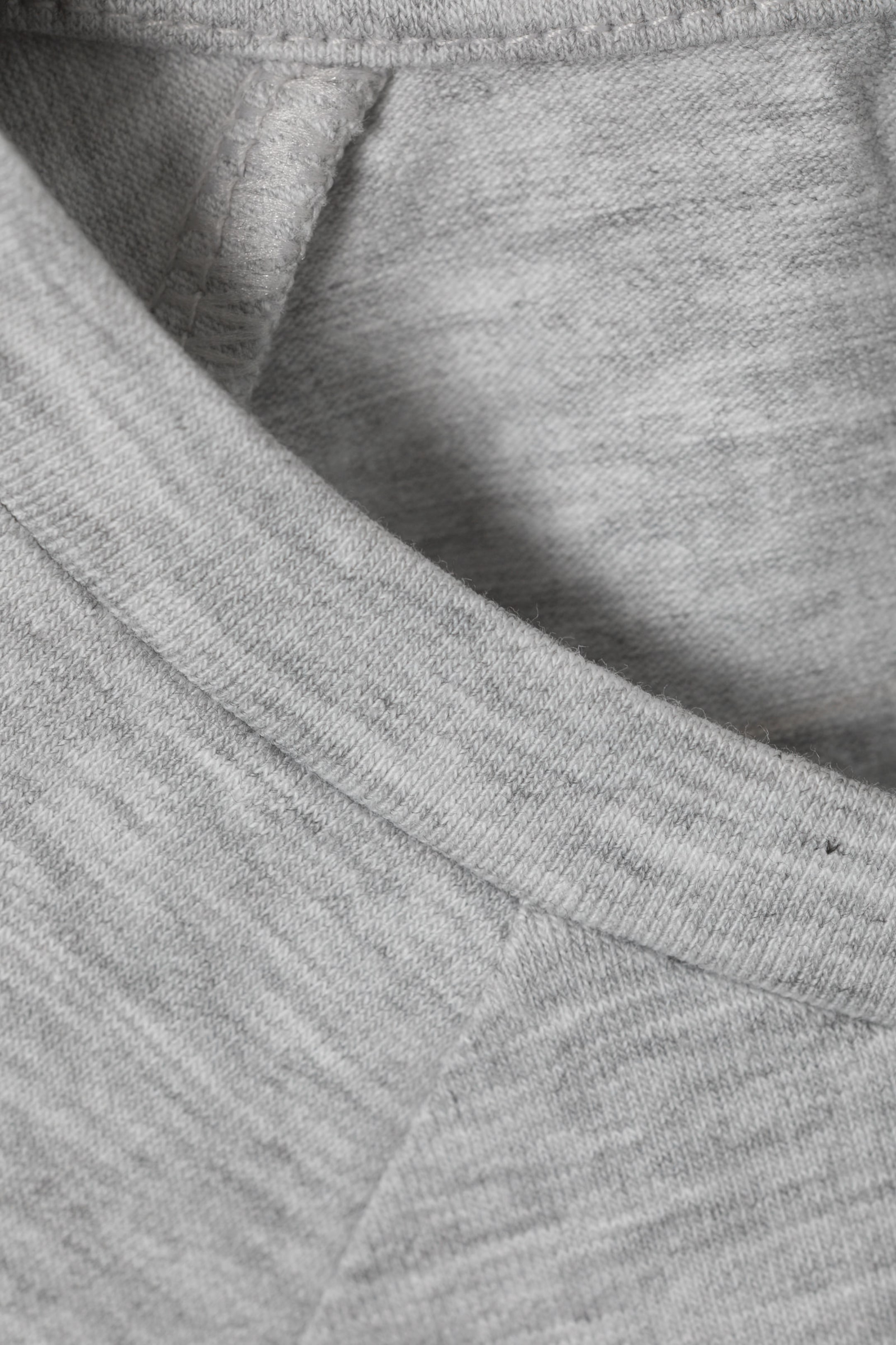 Grey Melange - Short Sleeve Fitted Top - 2
