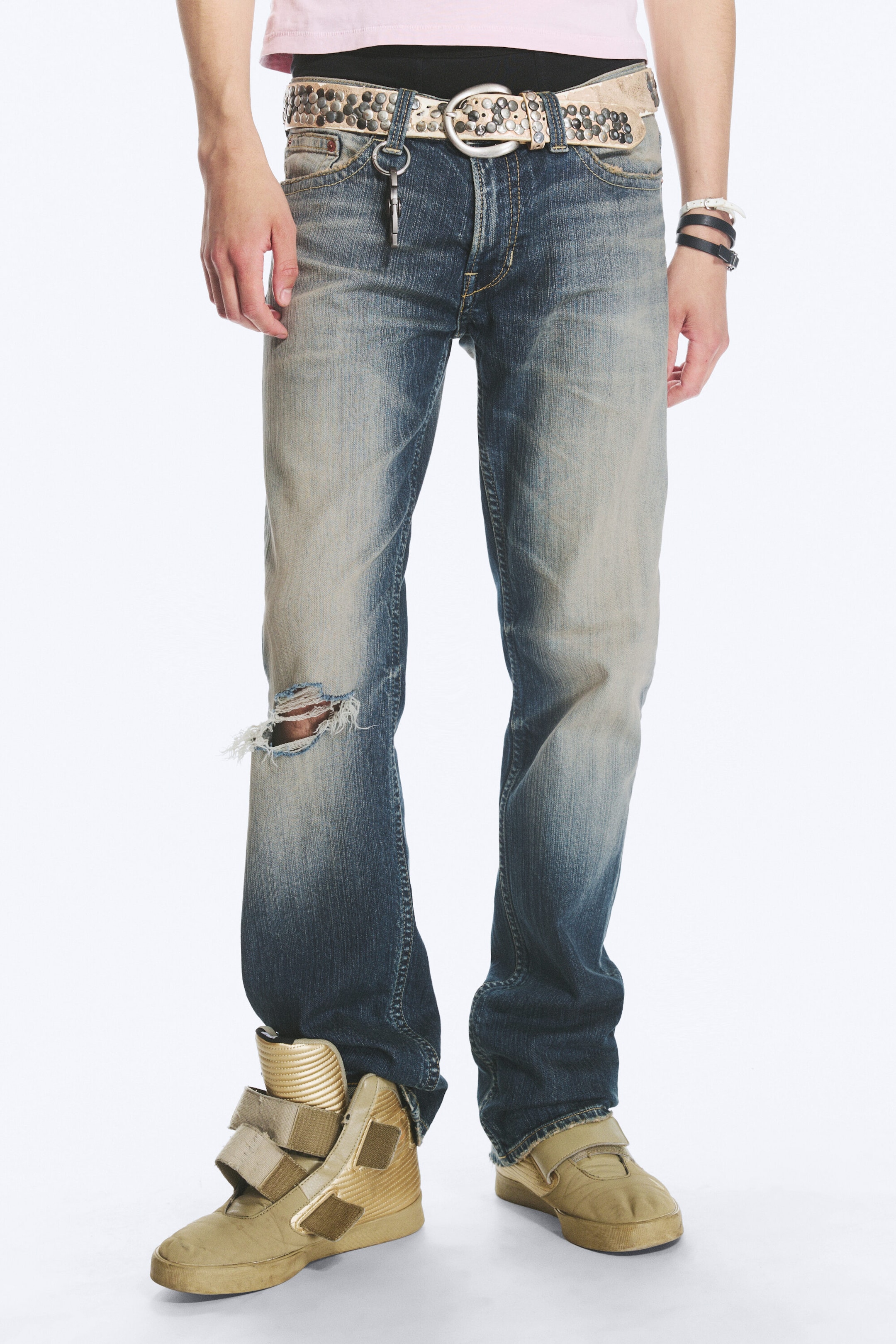 Sunset Blue – mørkeblå - Struggle bootcut-jeans med lavt liv og smal passform - 2