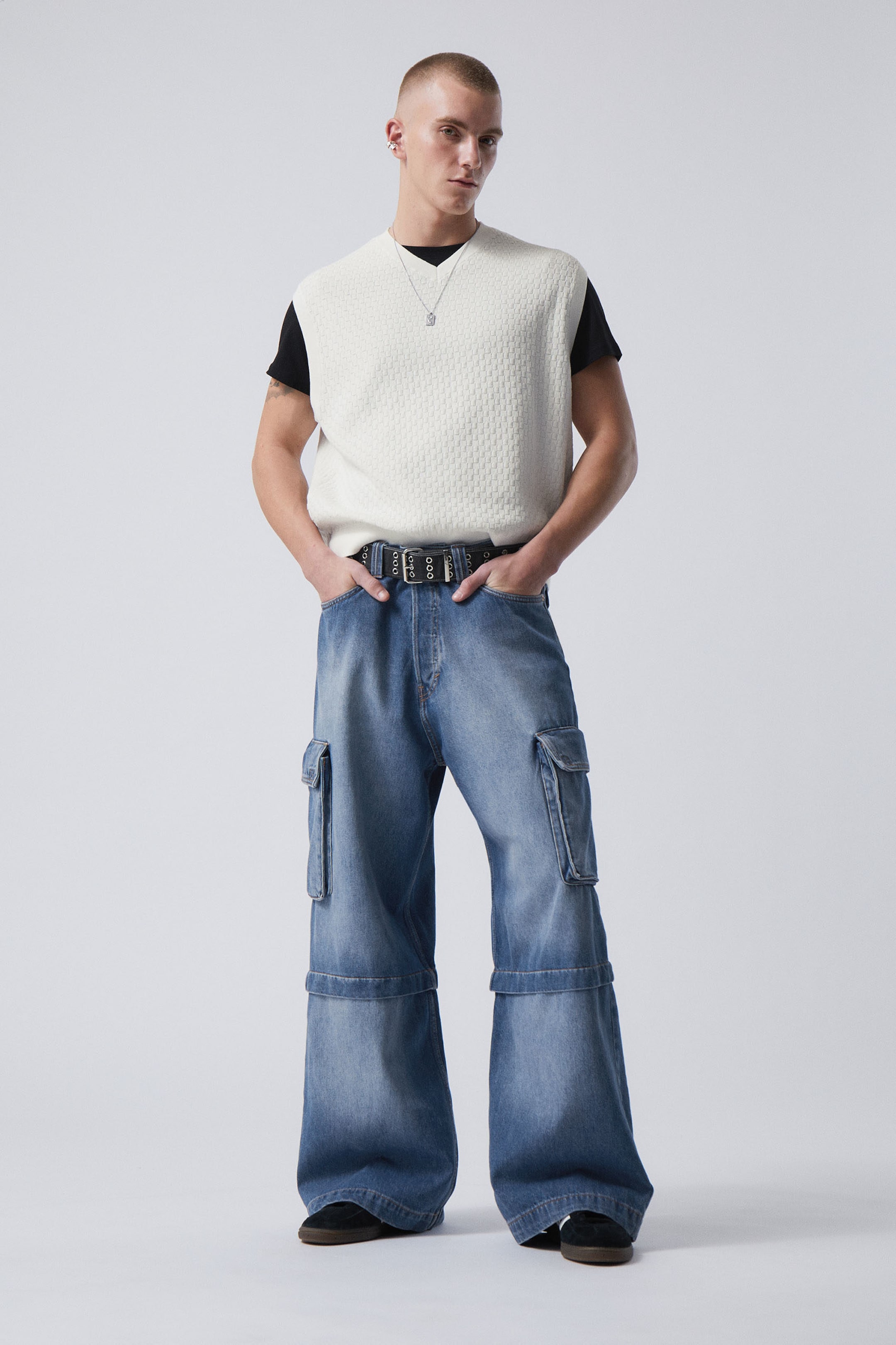 Dusty White - Noa Regular Structured Vest - 1