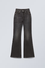 Black Web - Noir - Jean évasé standard taille haute Glow Curve - 5