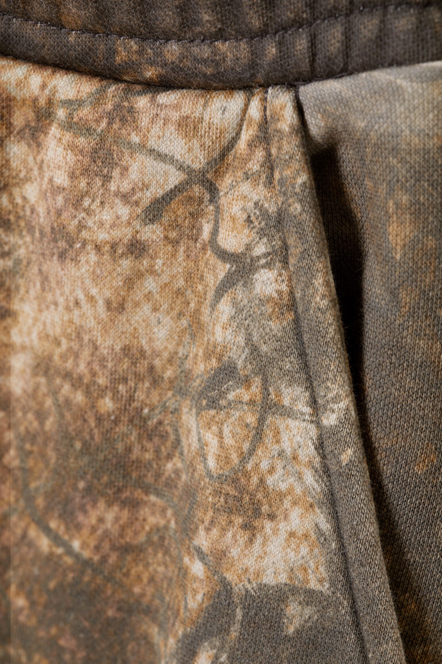 Pantalón de chándal de corte holgado estampado - Caqui - Bosque - 2