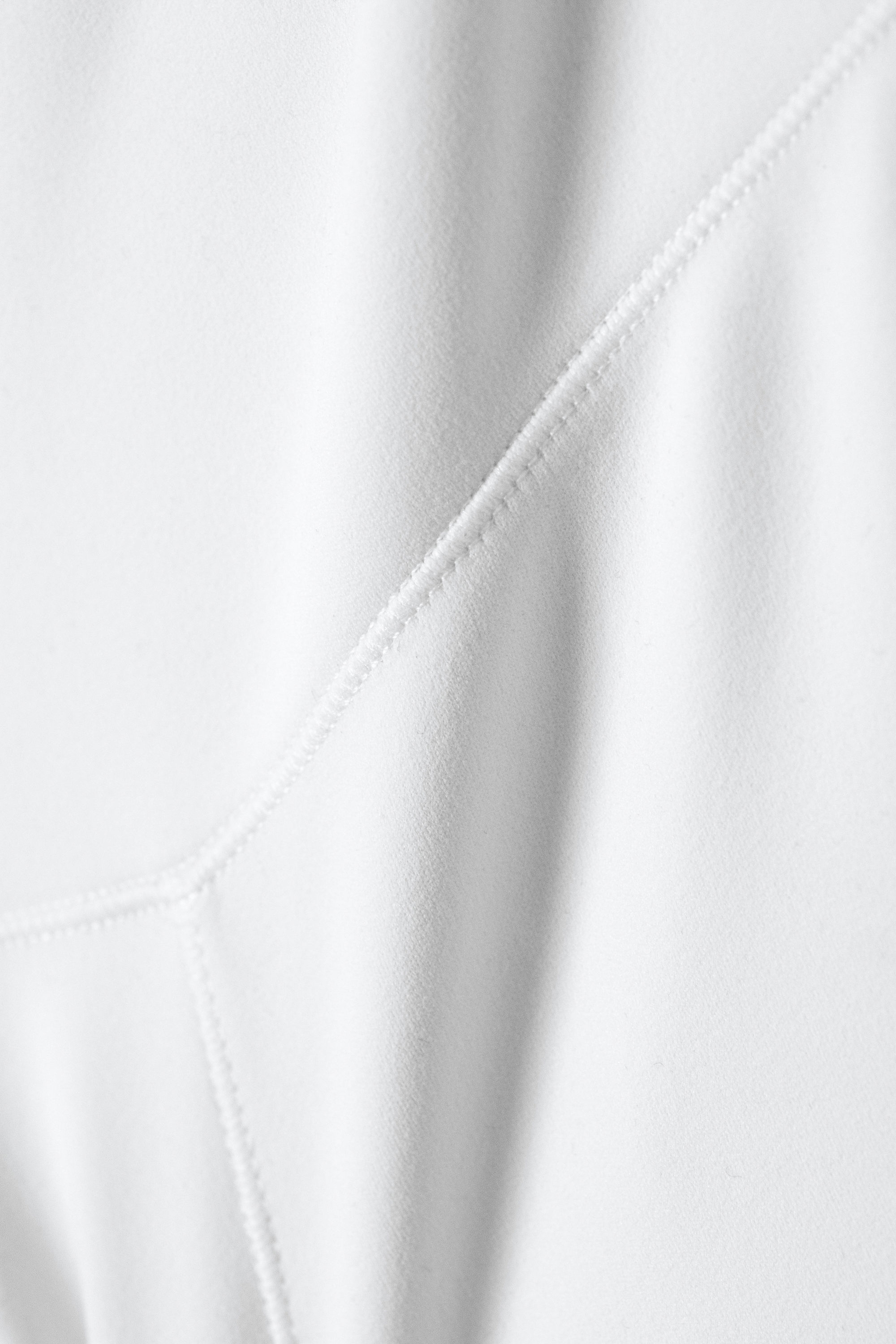 White - High Waisted Sports Tights - 6