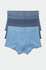 Blå nyanser - 3-pack Boxer Trunks - 0