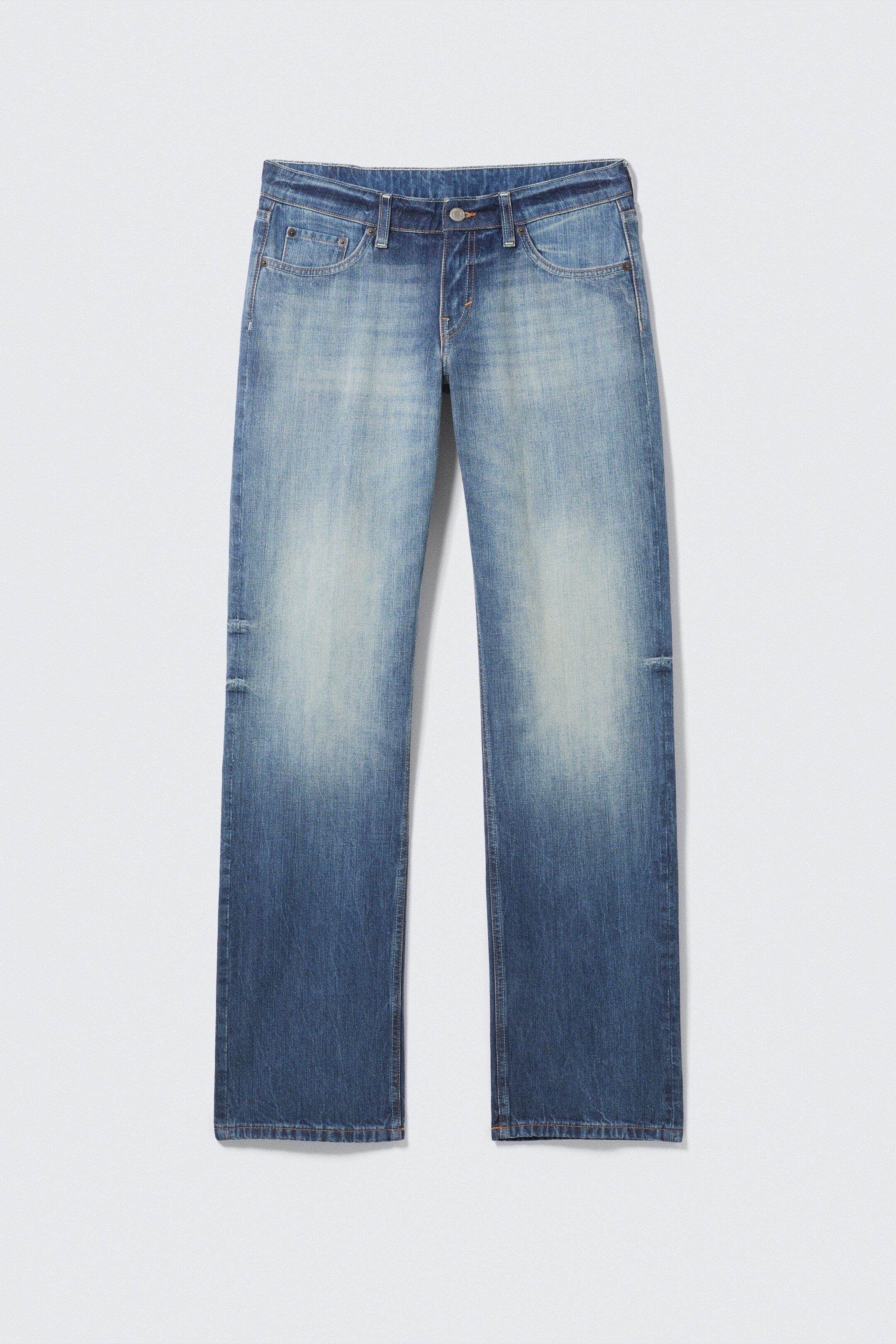 Agrandir l'image: Jean droit standard taille basse Arrow - Board Blue - Medium Blue - FEMME | H&M CH 6