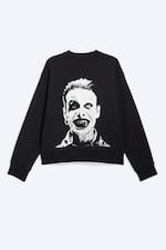Off-black - Yungblud Printed Oversized Sweatshirt - 6