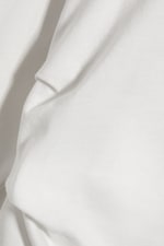 Wit - Geplooide top met lange mouwen - 1