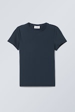 Dark Blue - Fine T-shirt - 0