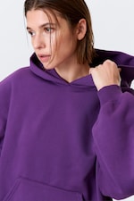 Violett - Schwerer Oversized-Hoodie - 1