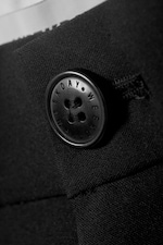 Svart - Dressbukse med lavt liv og løs passform - 1