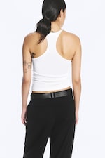Off-white - Schmal geschnittenes Racerback-Tanktop - 0