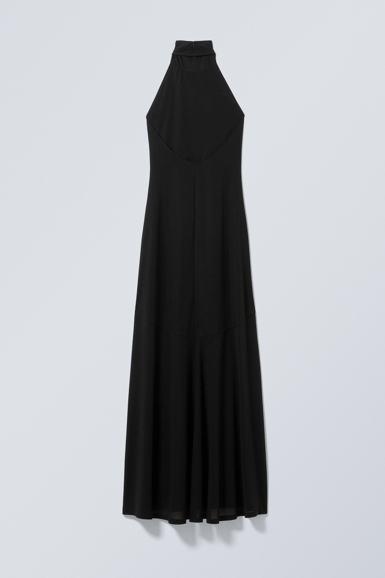 open back maxi halter dress - Black | Weekday WW