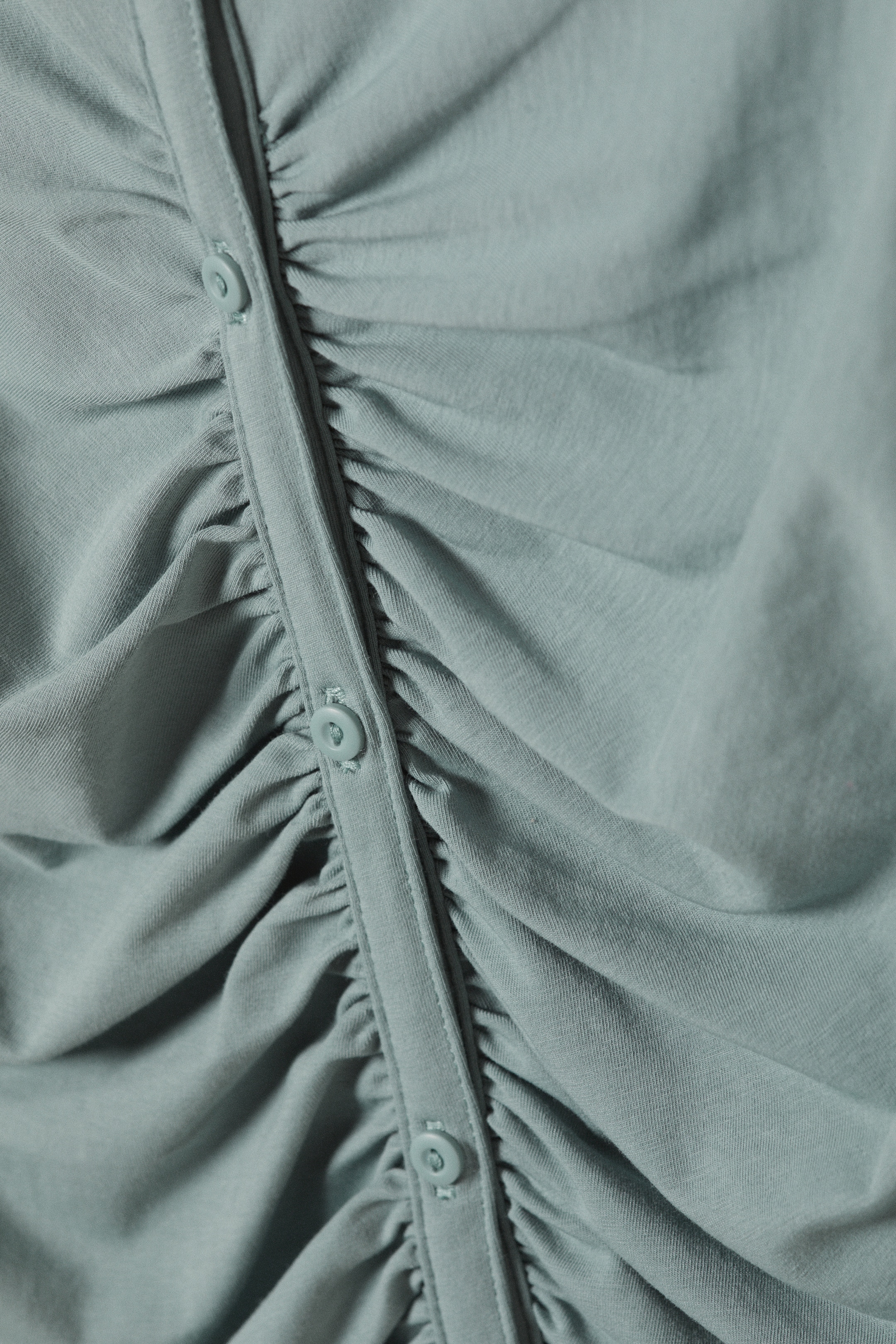 Visa större bild: Långärmad klänning - Dusty Blue - Gråblå - DAM | H&M SE 6