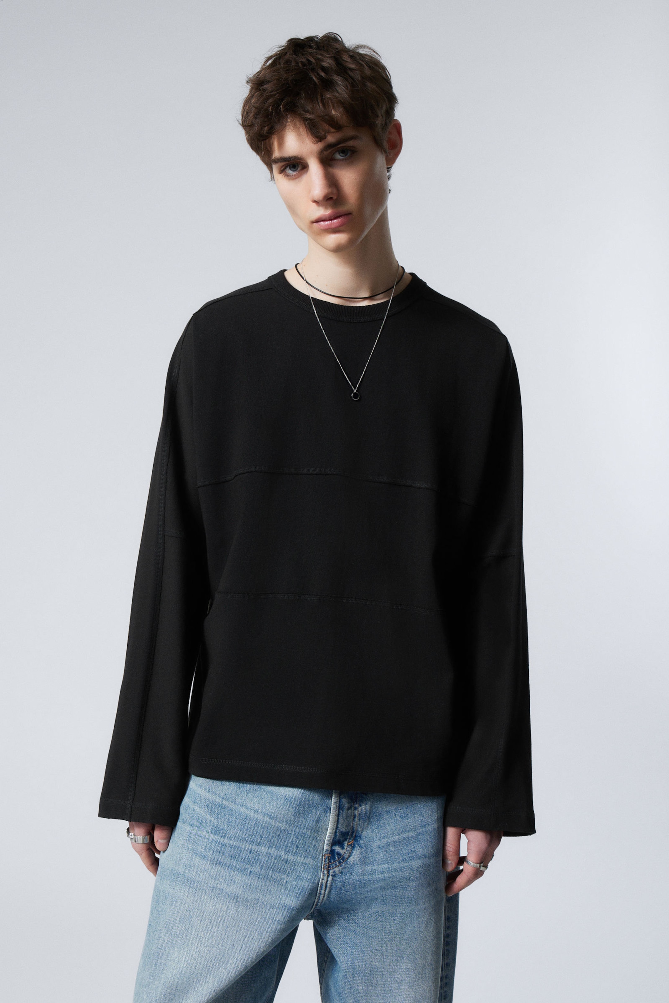 #272628 - Long-Sleeved Inside-out T-shirt - 1