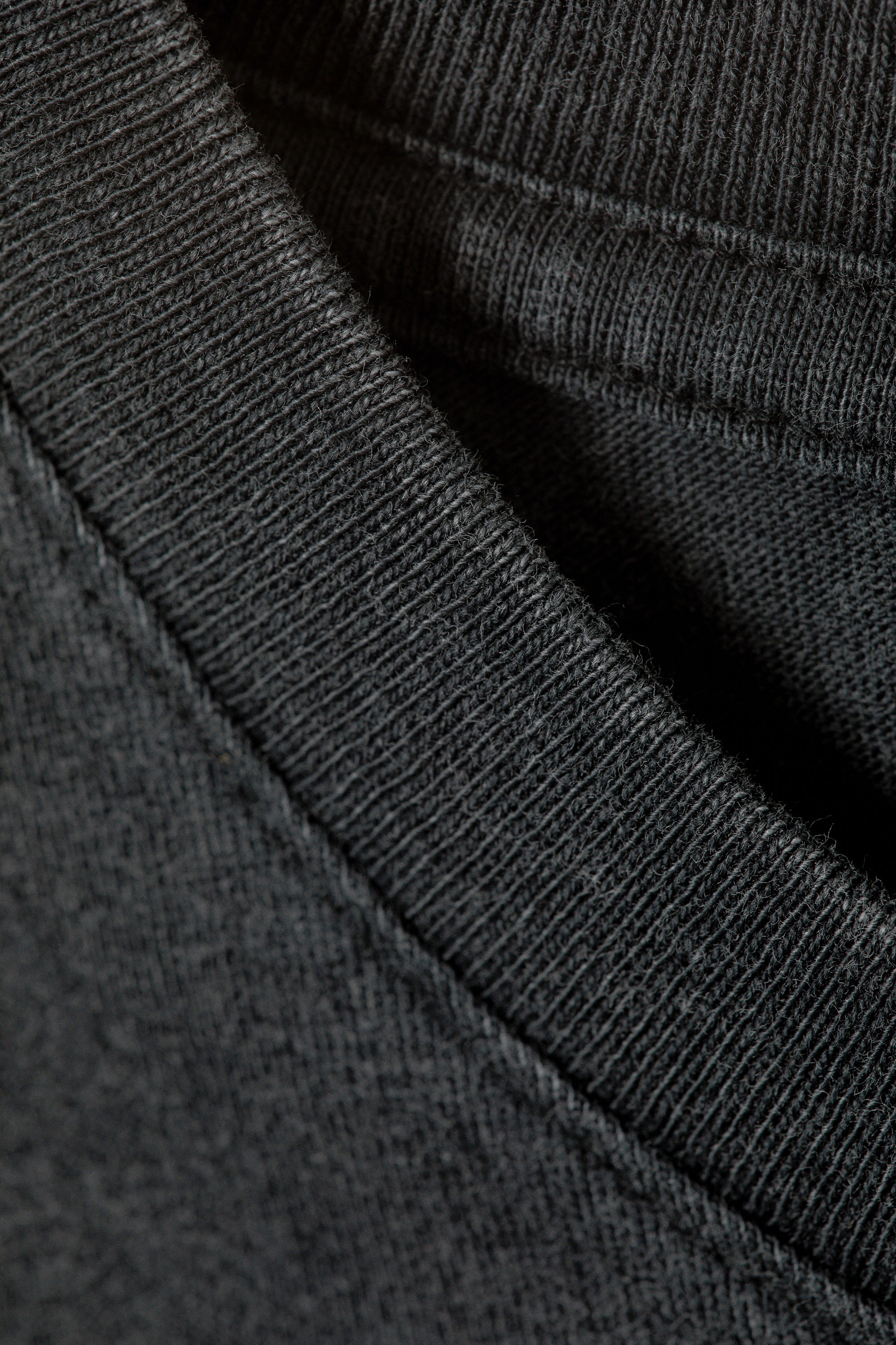 Washed Black - Shrunken Short-Sleeved Cotton T-shirt - 3