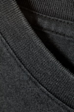 Washed Black - Shrunken Short-Sleeved Cotton T-shirt - 3