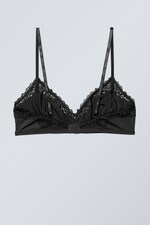 Black - Cleo triangle bralette - 0
