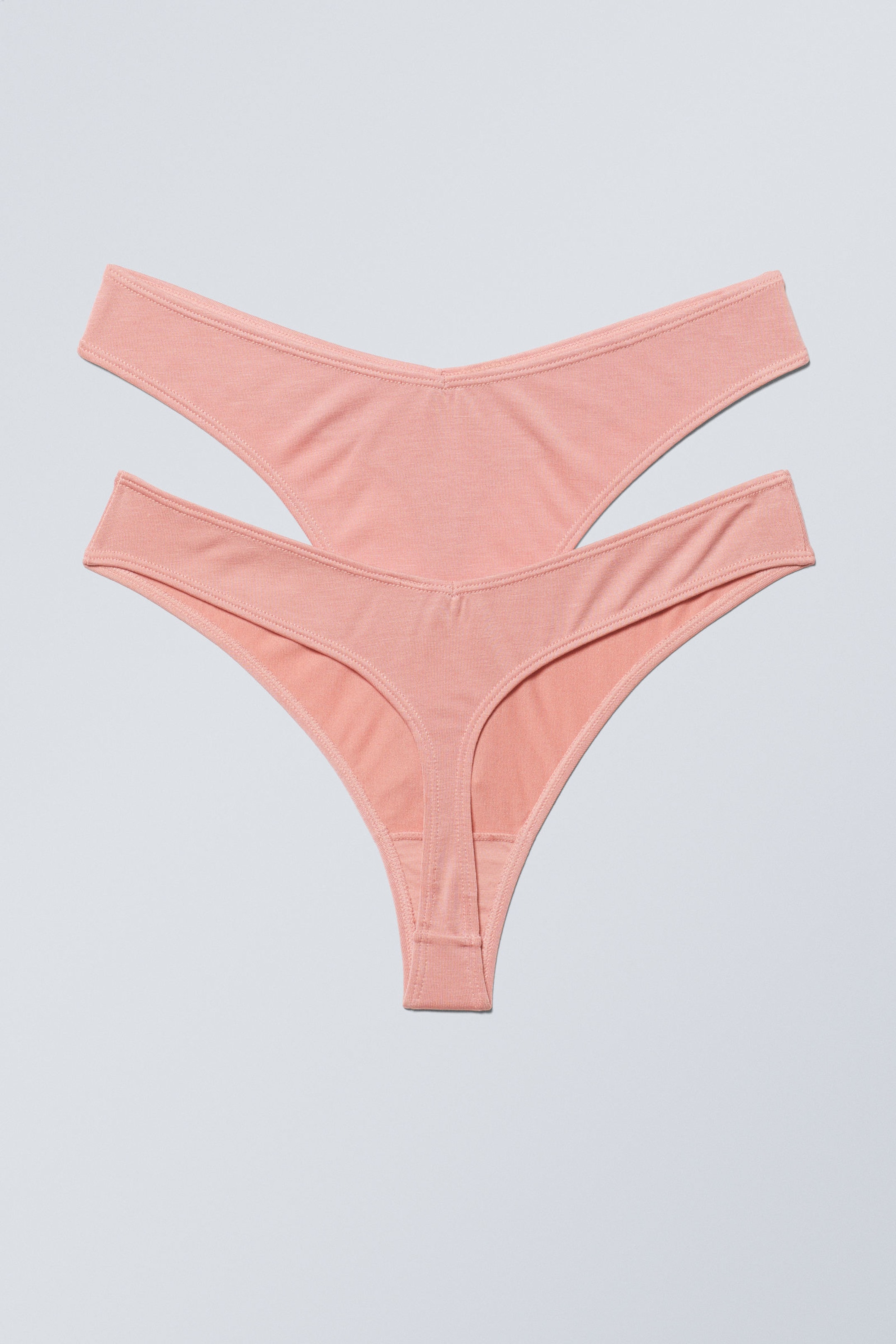 #C9A1A2 - 2-pack Soft Modal Thongs - 2