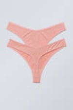 Dusty Pink - 2-pack Soft Modal Thongs - 1