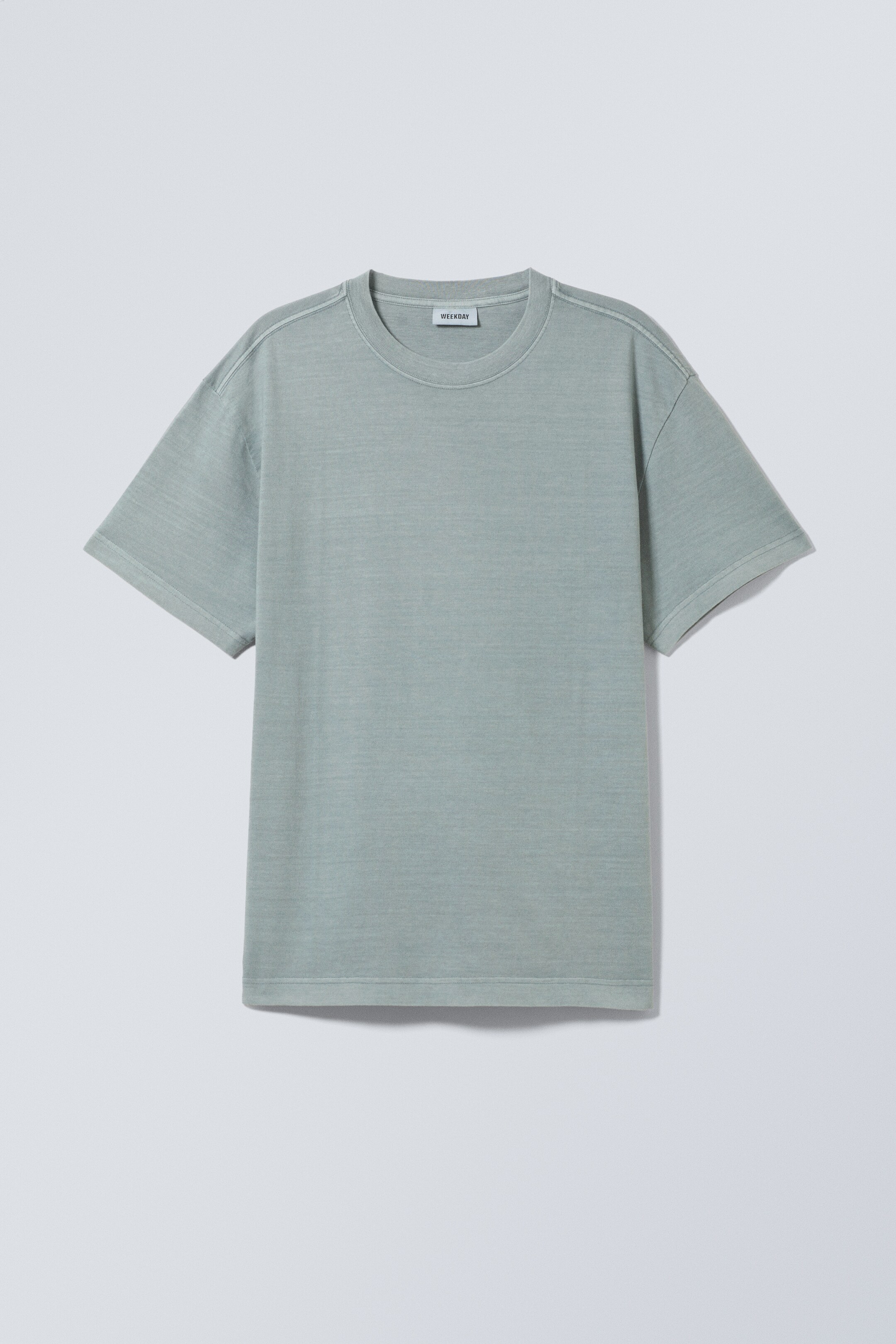 Ingrandisci l'immagine: Oversized Heavyweight T-shirt - Washed Grey/Blue - UOMO | H&M CH 1