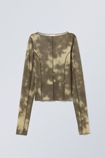 Khaki - Turn Printed Long Sleeve - 0