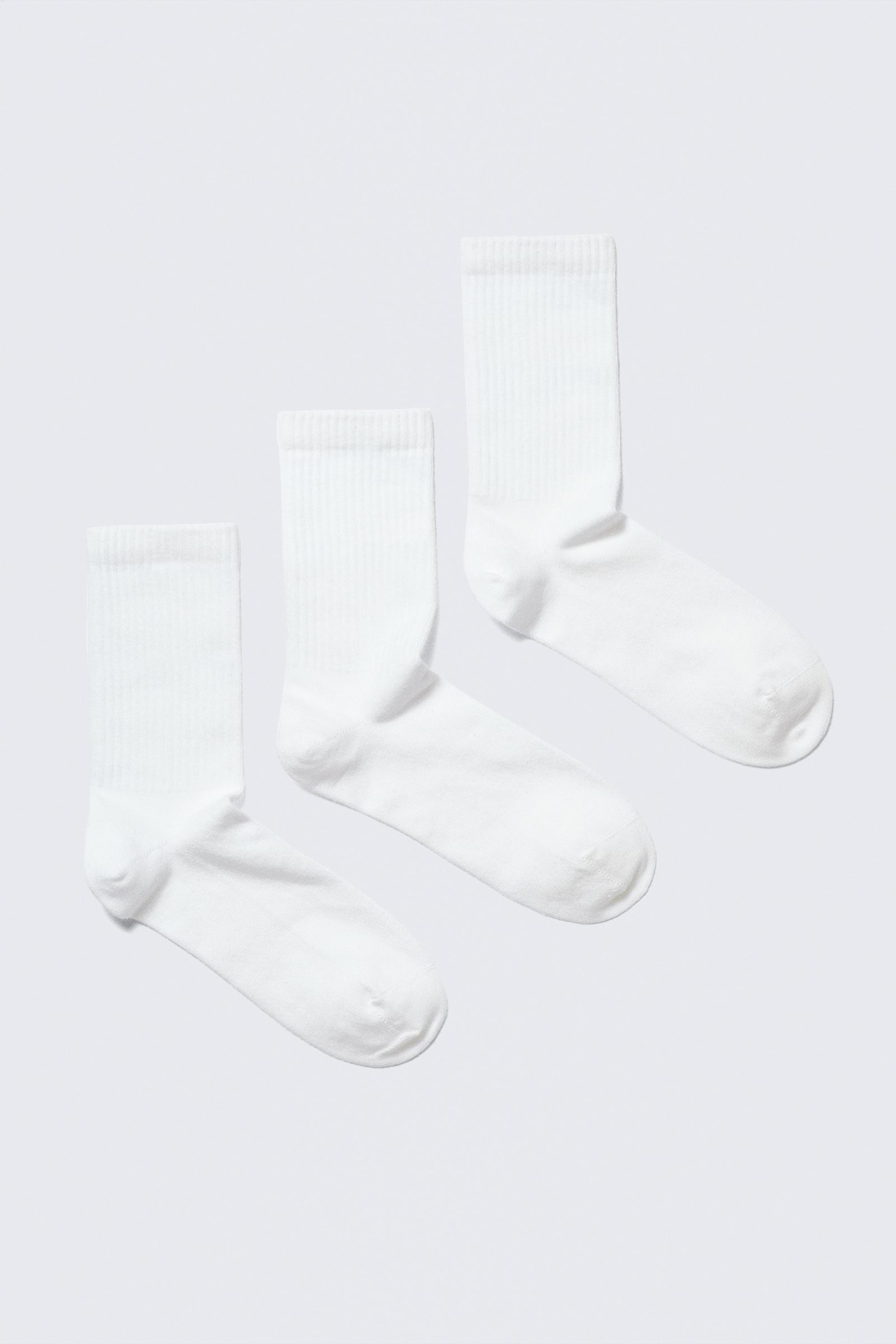 White - 3-pack Sport Socks