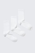 White - 3-pack Sport Socks - 0