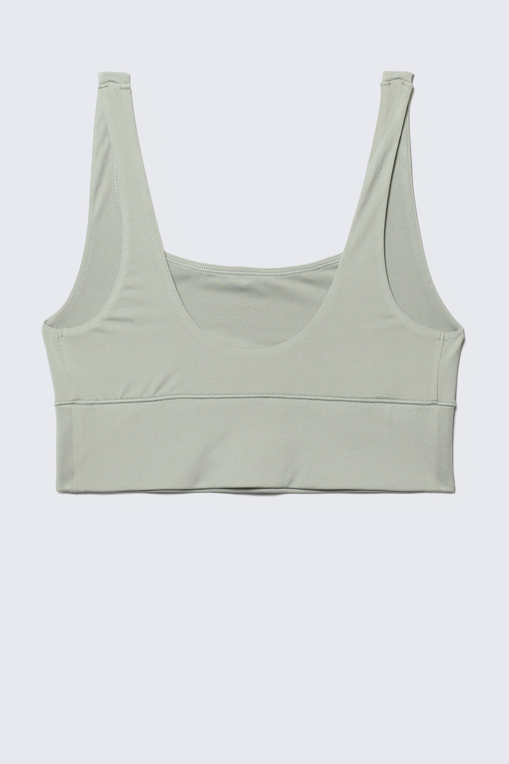 Light Dusty Khaki Green - Soul Scoop Neck Soft Bra - 2