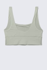 Light Dusty Khaki Green - Soul Scoop Neck Soft Bra - 1