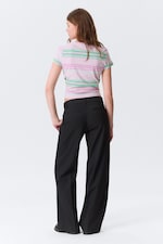Black - Low Rise Suiting Trousers - 3