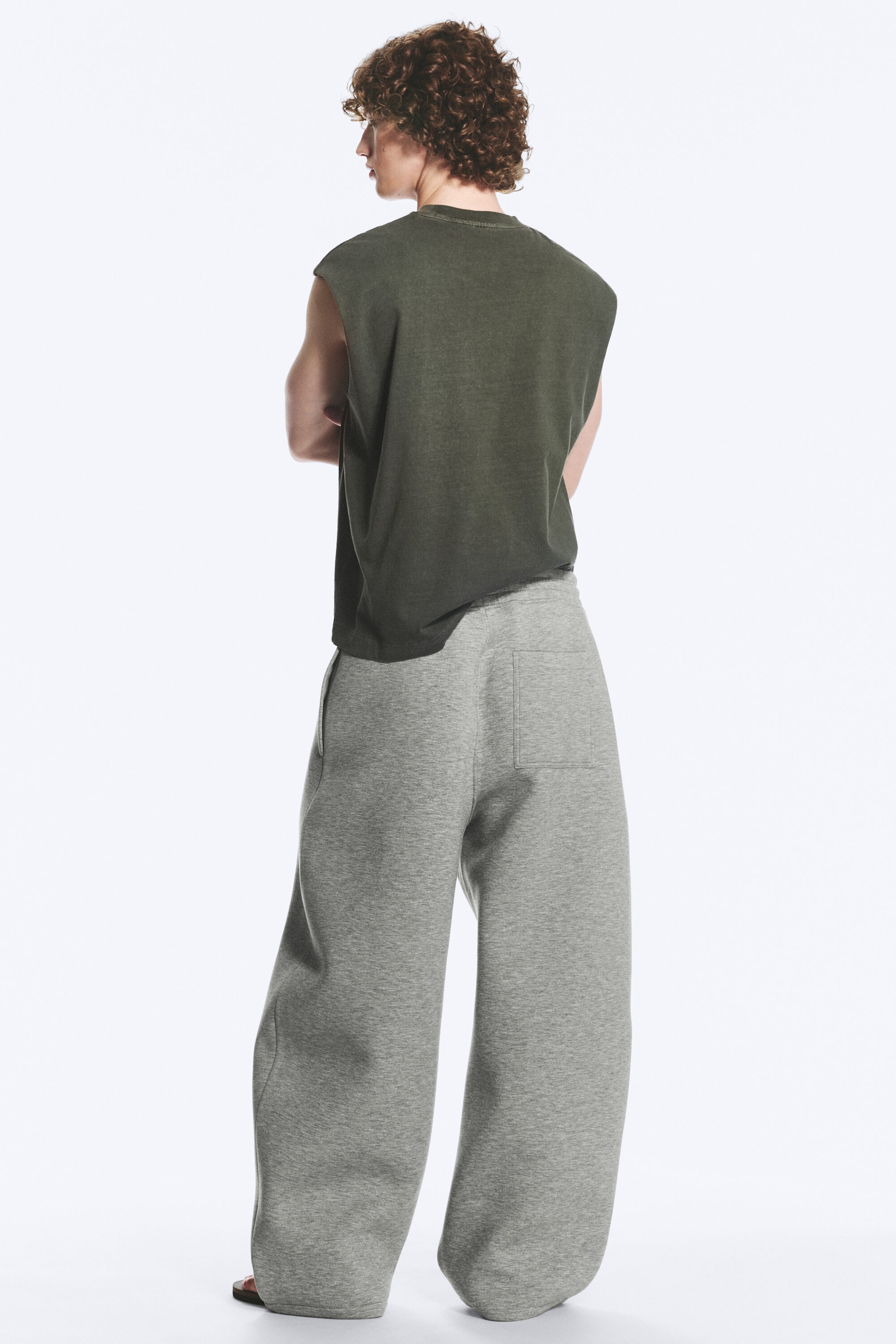 Gråmelerad - Cody scuba-sweatpants - 3