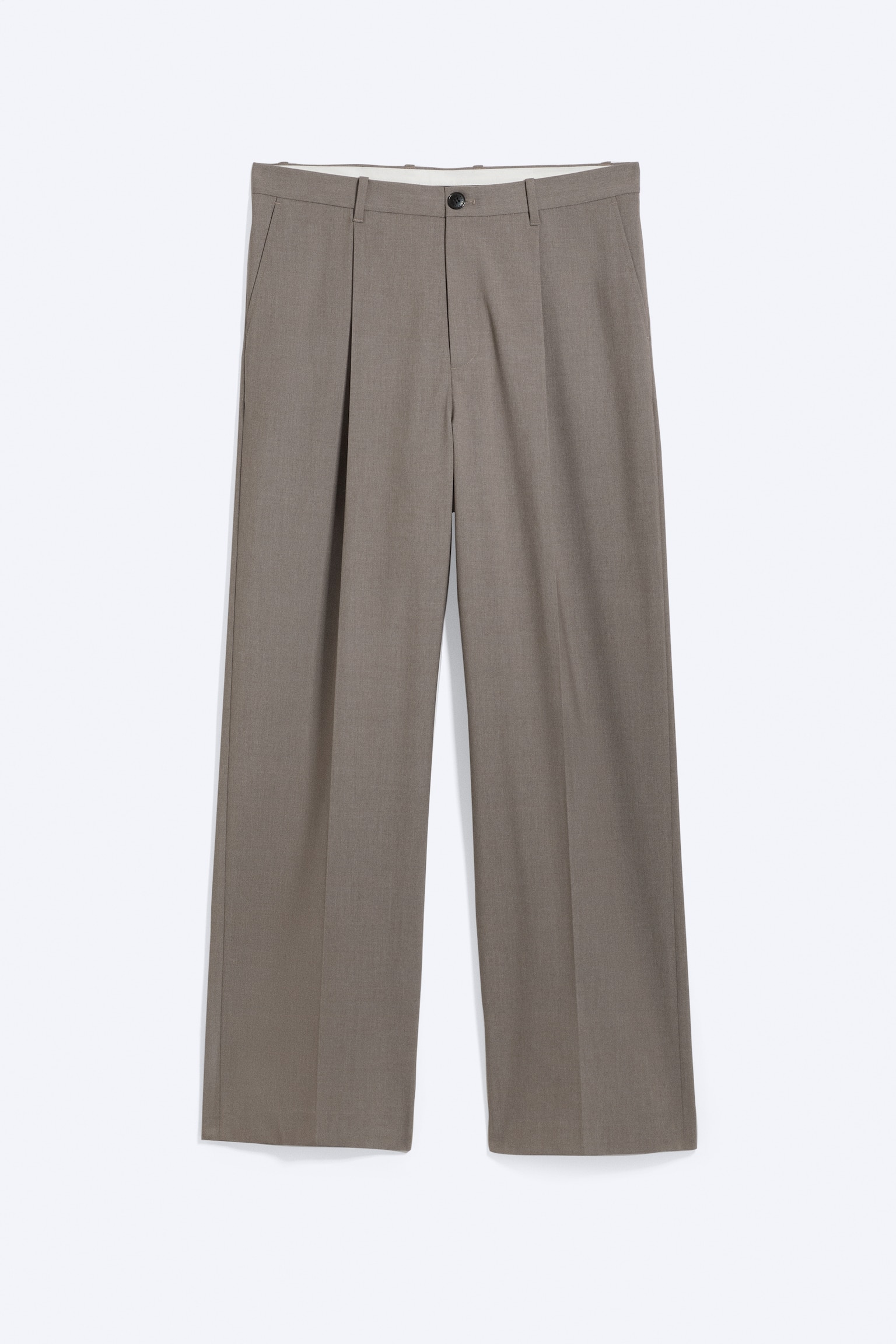 Oversized pantalon van Uno - Donkergroen gemêleerd/Zwart/Donker marineblauw/Donkergrijs met krijtstreep - 1