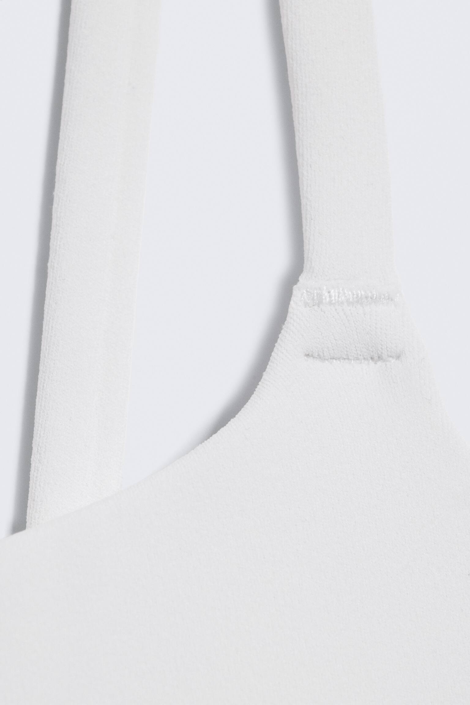 Sports-Top med Stropper - Råhvid/Marineblå - 5