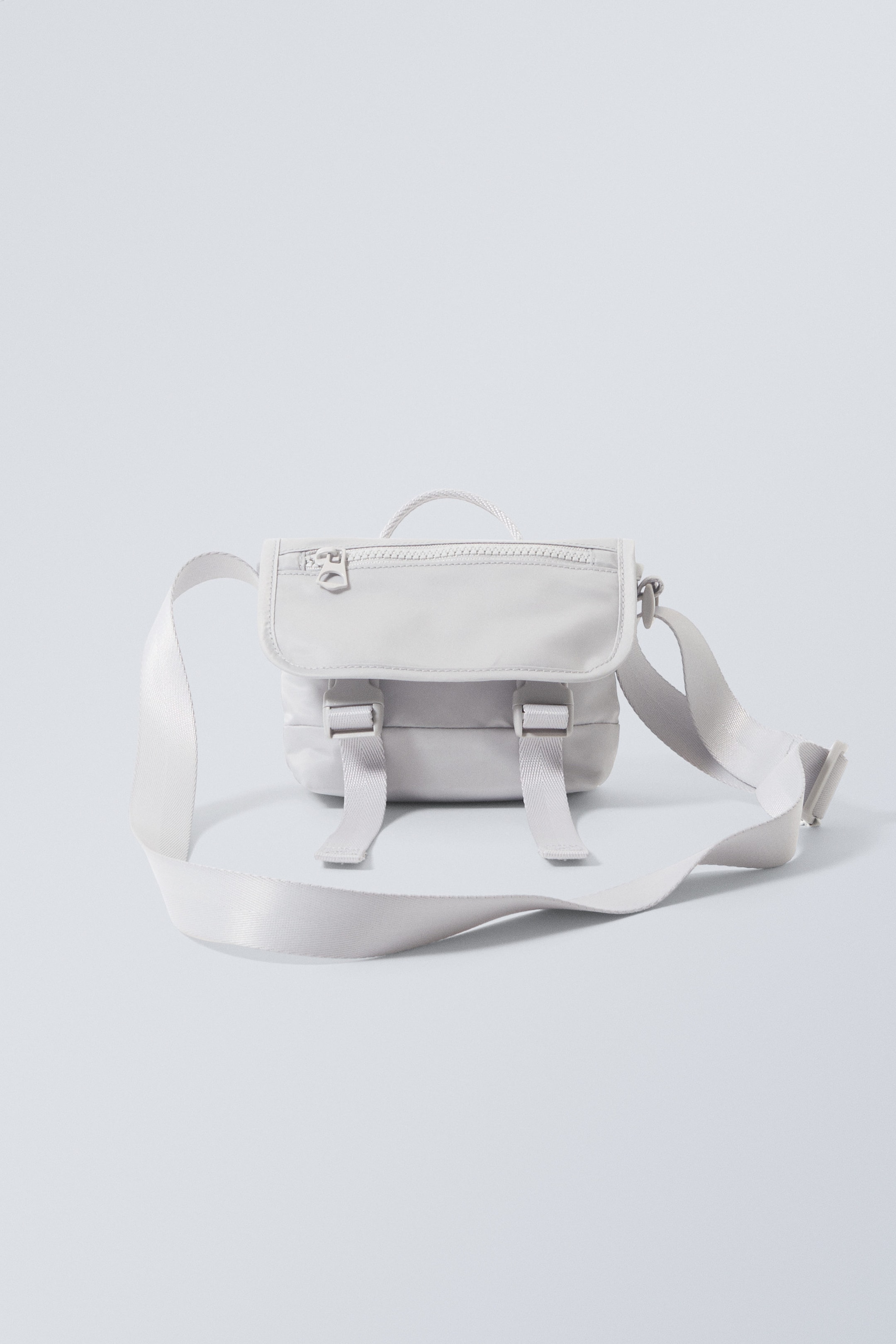 Staubiges Grau - Kleine Messenger-Bag - 1