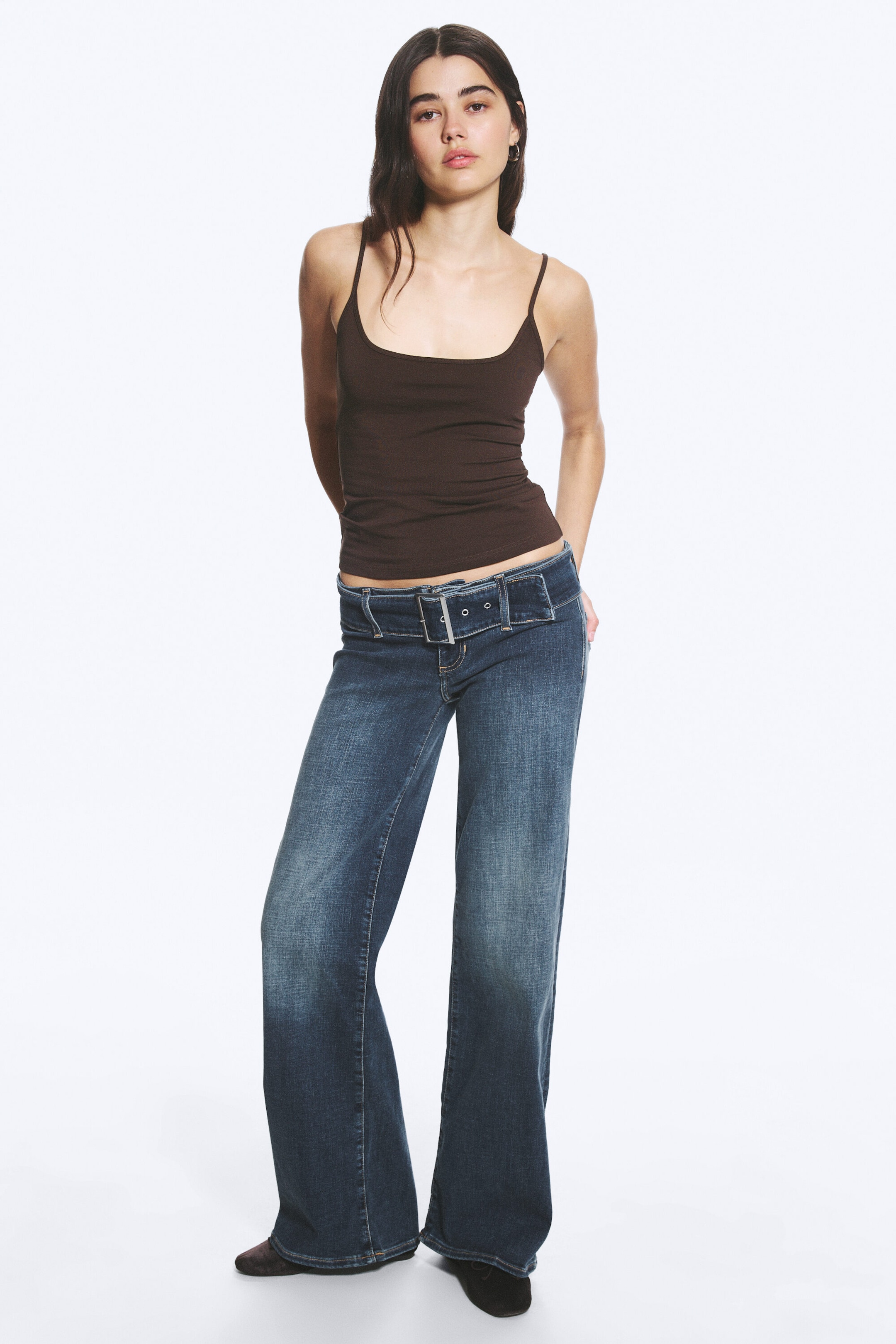 Tune Blue - Dunkelblau - Willow Low Waist Loose Flared Jeans - 1