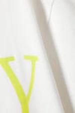 White - Fuzzy - Graphic Oversized Cotton T-shirt - 4