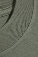 Light Dusty Khaki Green - Oversized Boxy T-Shirt - 5