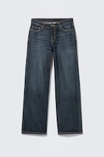 Deep Ocean Blue - Dunkelblau - Ample Low Waist Loose Wide Leg Jeans - 5