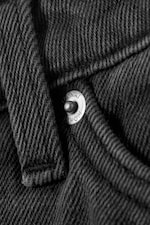 Haunted Black - Washed Black - Liz Low Rise Pleated Twill Skirt - 1