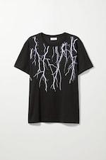 Black Lightning - Relaxed Printed T-Shirt - 0