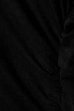 Noir - Top drapé en lyocell Slim Fit - 1