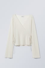 Ecru - Brooke Wrap Long Sleeve - 0